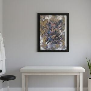 HANDCRAFTED Abstract Painting HANDMADE HANDPAINTED Wall Art Decor Framed Artwork